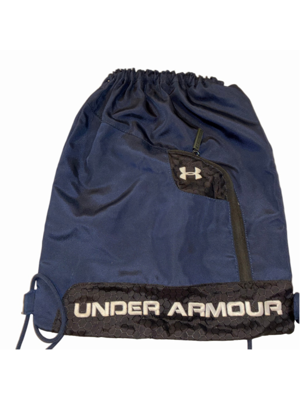 Men's Under Armour Drawstring Backpack One Size Navy Blue Black